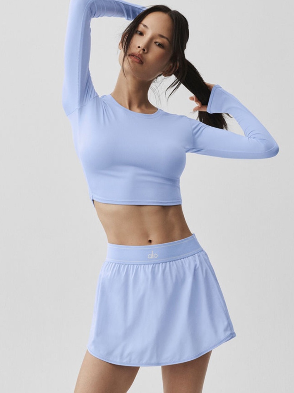 Match Point Tennis Skirt - Light Provenance Blue - XXS